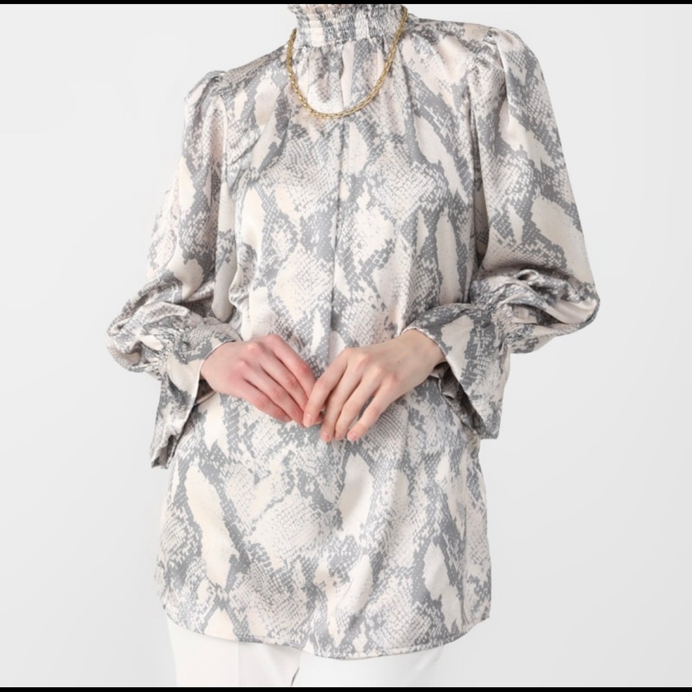 Snake Print Blouse